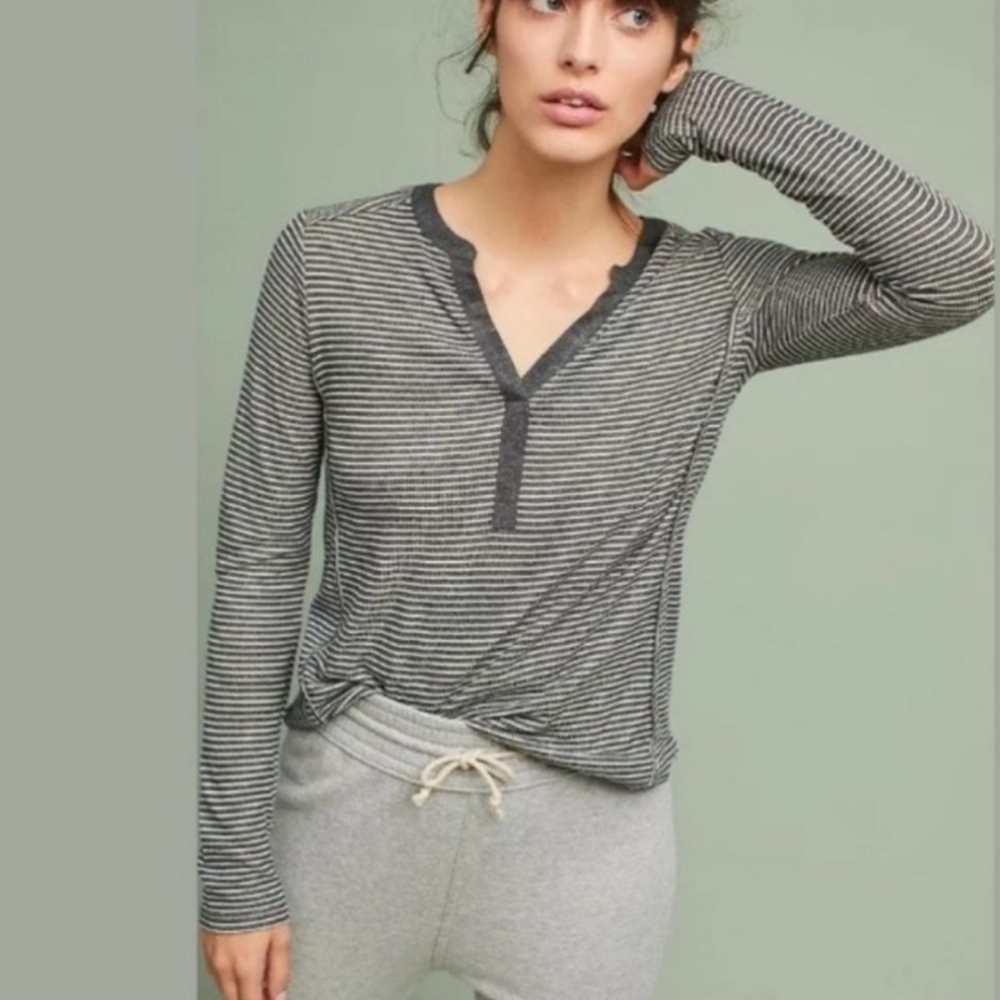 Akemi + KIN Long Sleeve Striped Top- size S